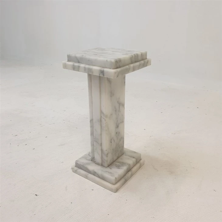 Italian Marble Plinth Stand For Living Room