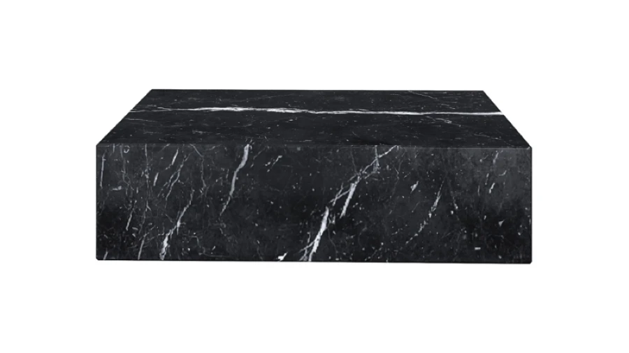 Nero Marquina Marble Block Sofabord