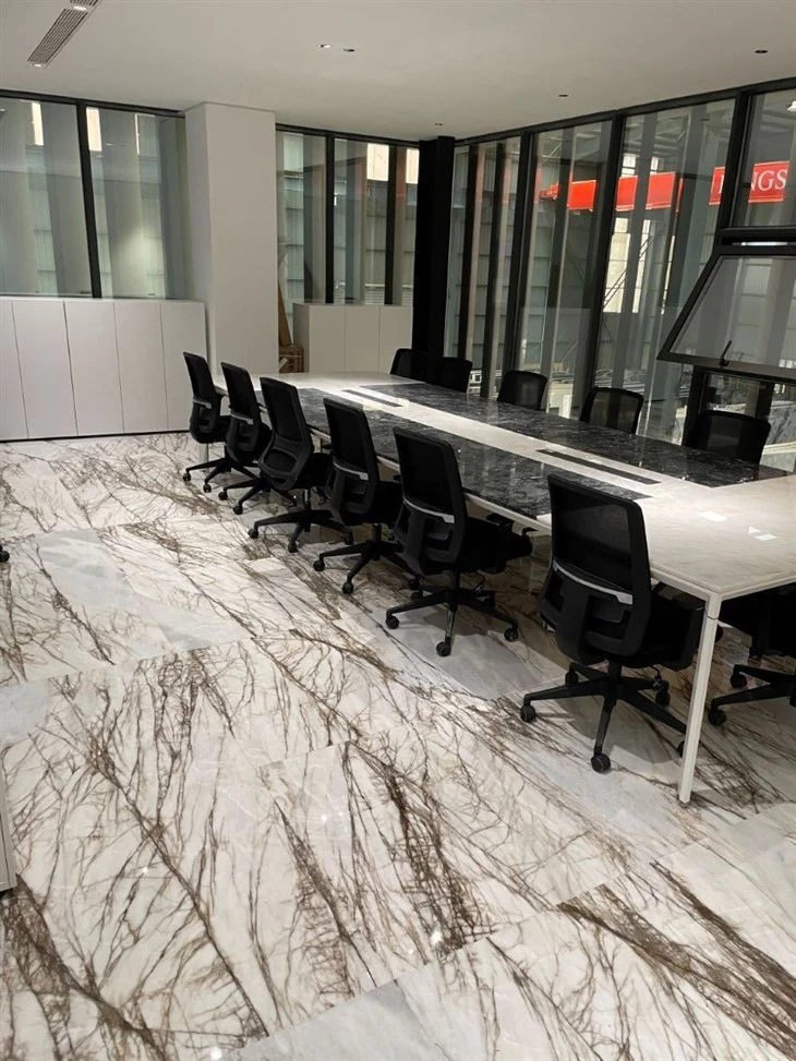Spider White Marble Slab